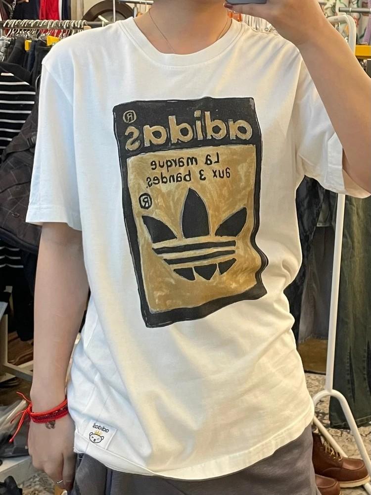 100 공용 빈티지 아디다스 ADIDAS 반팔 티 화이트 2