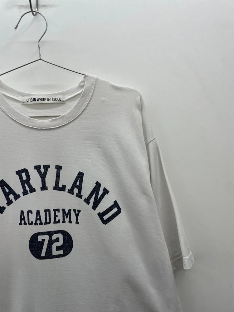 프리 URBAN WHITE IN SEOUL 코튼 레터링 오버핏 공용 반팔티셔츠 5