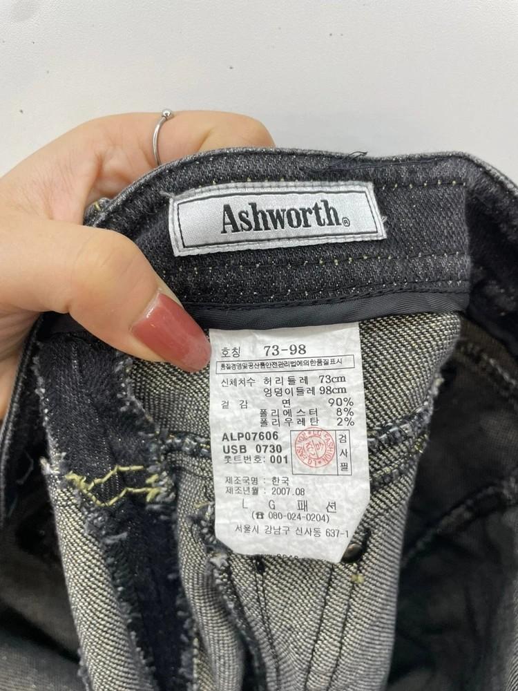 l asyworth y2k 슬림핏 페인팅 데님팬츠 9