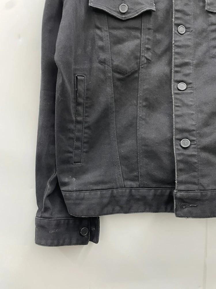 105 XL 지드래곤 x 에잇세컨즈 콜라보 데미지 디스 블랙 데님자켓 5