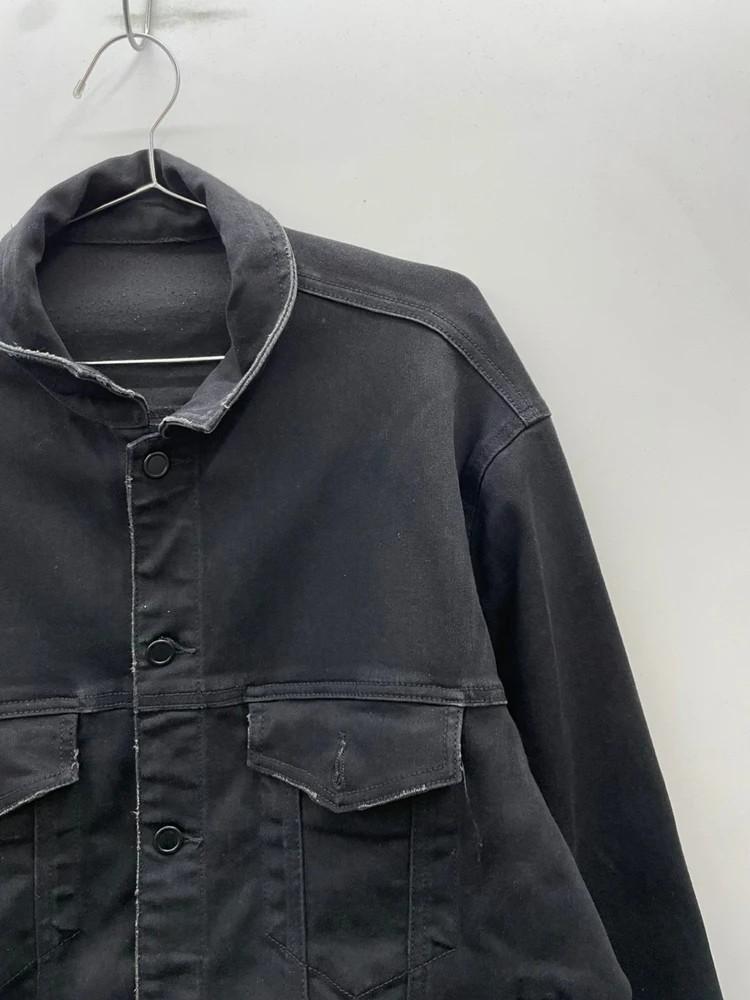 105 XL 지드래곤 x 에잇세컨즈 콜라보 데미지 디스 블랙 데님자켓 6