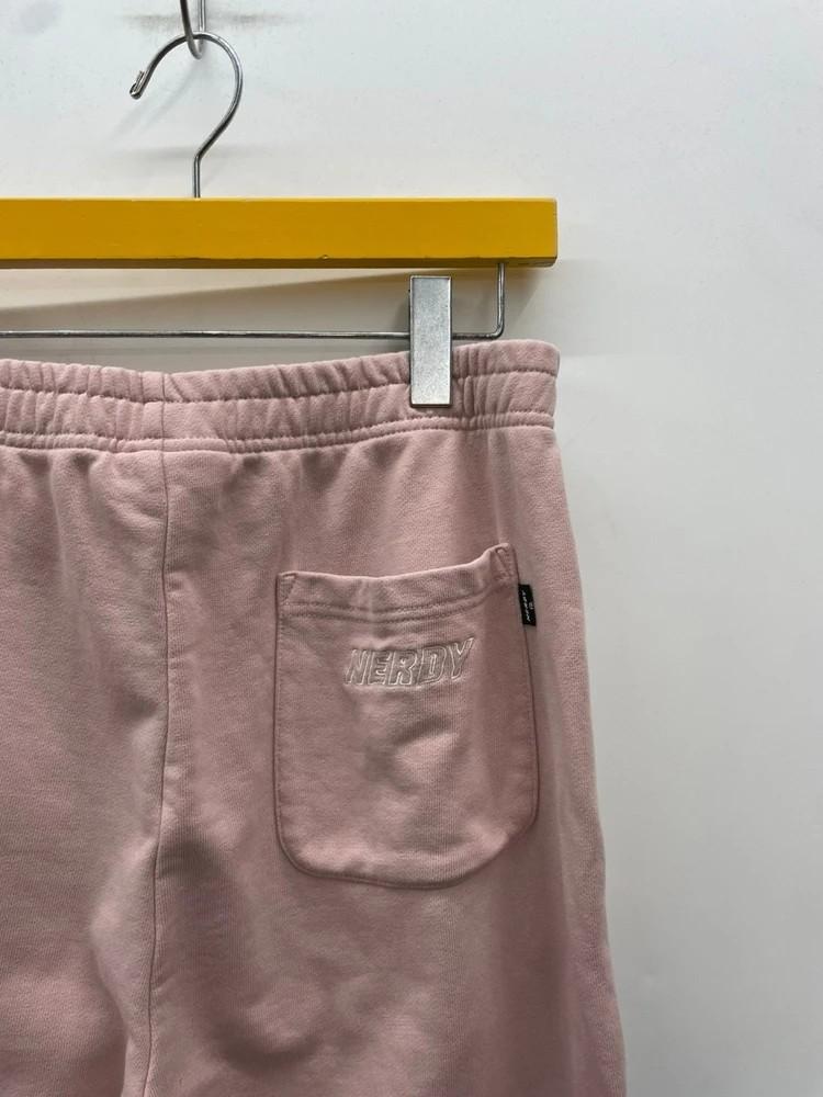 미디움 널디 자가드 로고 테잎 스웻팬츠 핑크 5