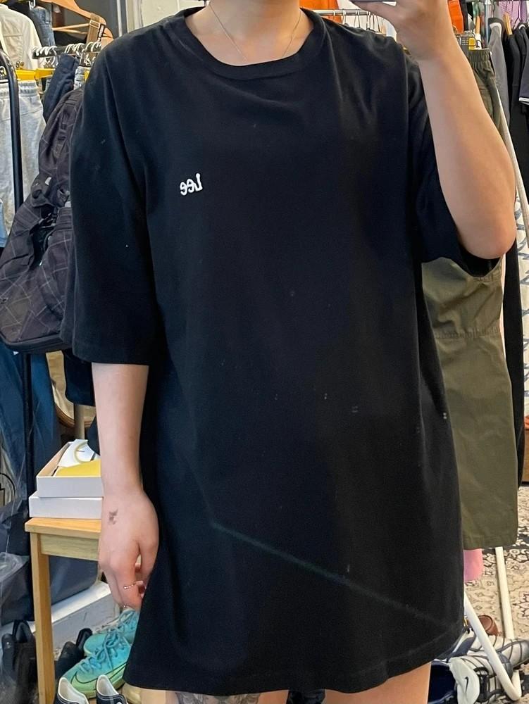 xl LEE 스몰 트위치 로고 티셔츠 블랙 2