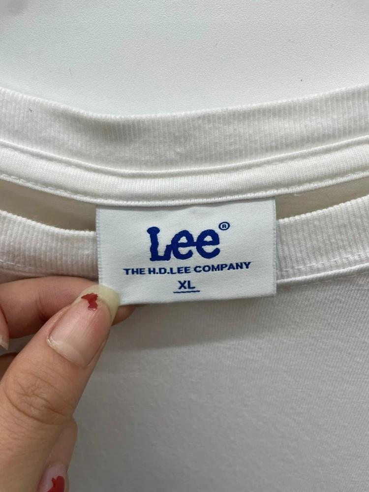 xl LEE 스몰 트위치 로고 티셔츠 화이트 9