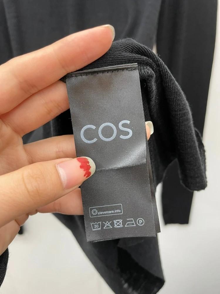 스몰 cos 코스 크루넥 메리노 울 탑 블랙 레이어드룩 10