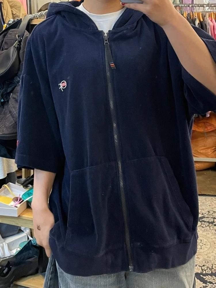 라지 오션 퍼시픽 오버핏 후드 반팔티셔츠 2