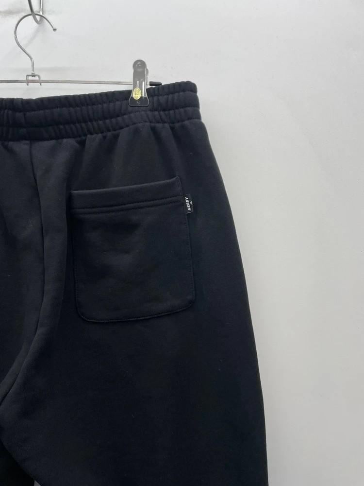 미디움 널디 블랭크 로고 조거 팬츠 블랙 3