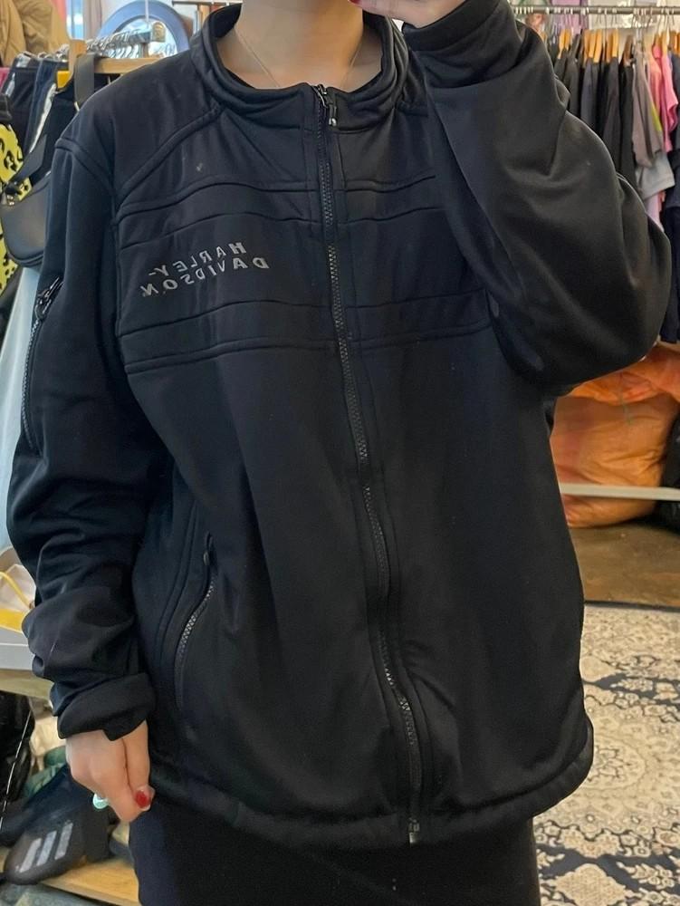 라지 할리데이비슨 폴리 블랙 빈티지 자켓 2