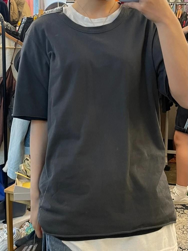 46 마르니 레이어드 오버핏 무지 반팔티셔츠 2