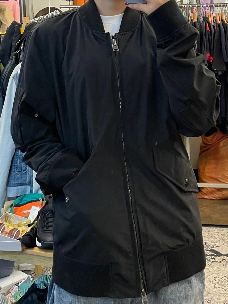 스몰 아베크롬비 피치 블랙 오버핏 자켓 점퍼 2