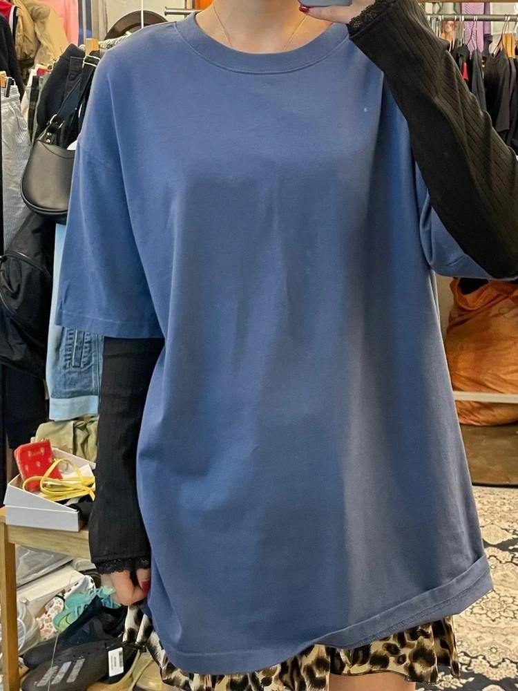 라지 쿠어 수피마 코튼 세미오버핏 티셔츠 2