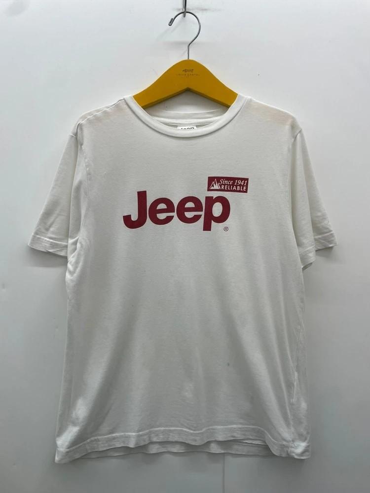 스몰 jeep 로고 오버핏 화이트 반팔티셔츠 4