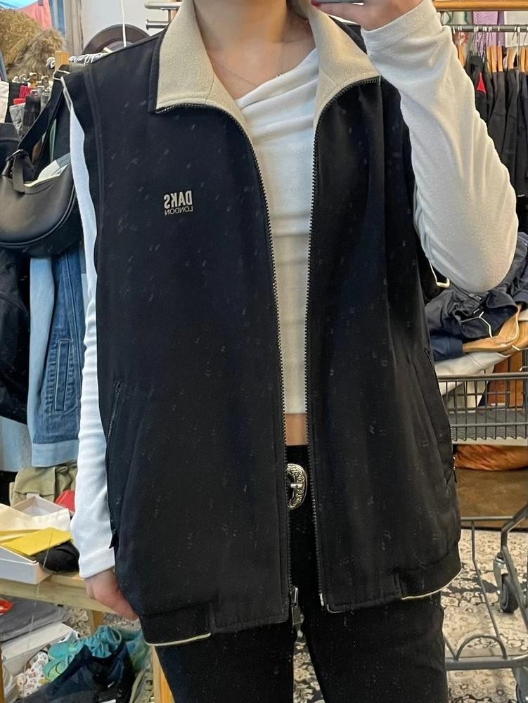 100 닥스 올드스쿨 양면 리버시블 조끼 베스트 블랙 2