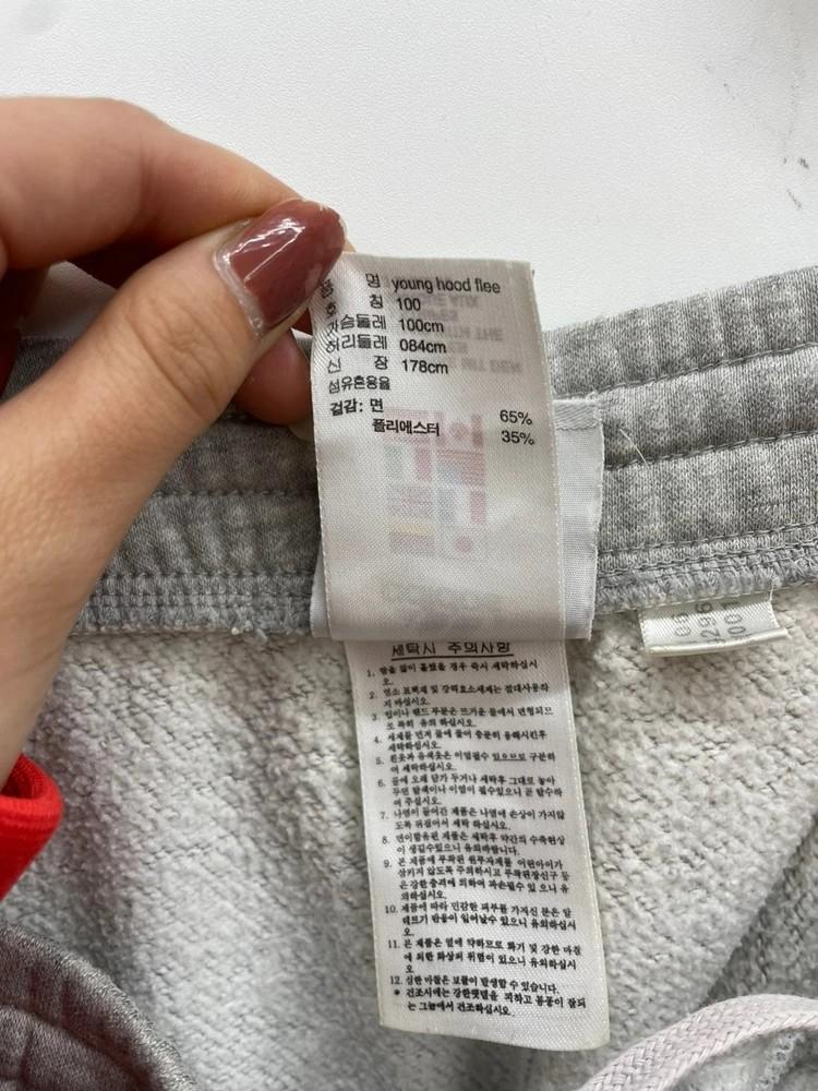 아디다스 멜란지 그레이 3스트립 트레이닝 스웻 팬츠 10