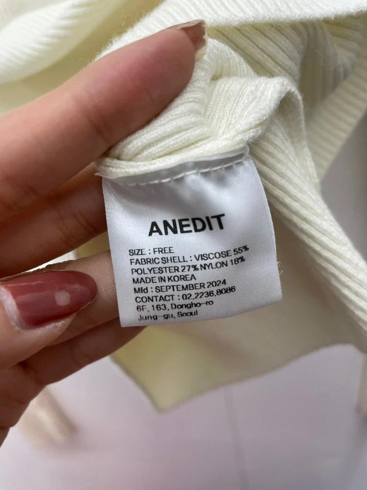 ANEDIT 스퀘어 넥 니트 여자 아이보리 10
