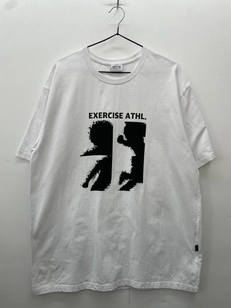 라지 exercise 오버핏 운동 반팔티셔츠 화이트 4