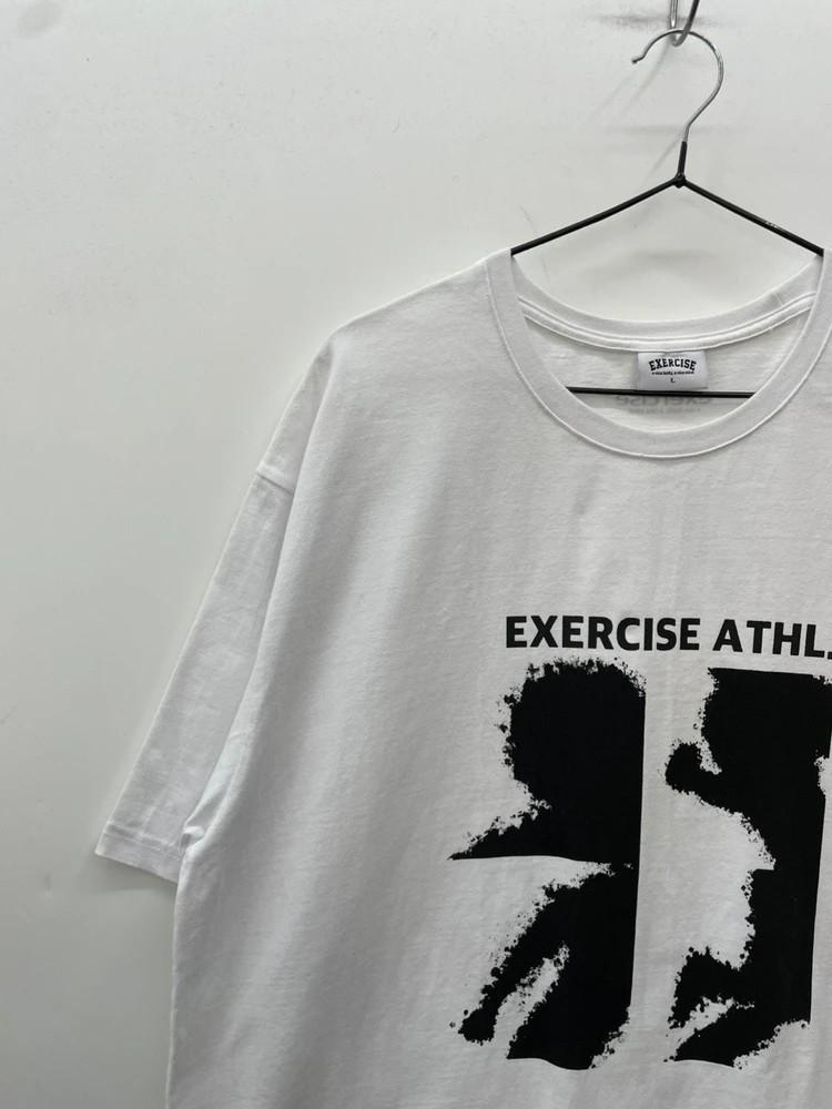 라지 exercise 오버핏 운동 반팔티셔츠 화이트 6