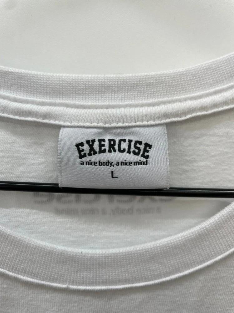 라지 exercise 오버핏 운동 반팔티셔츠 화이트 10