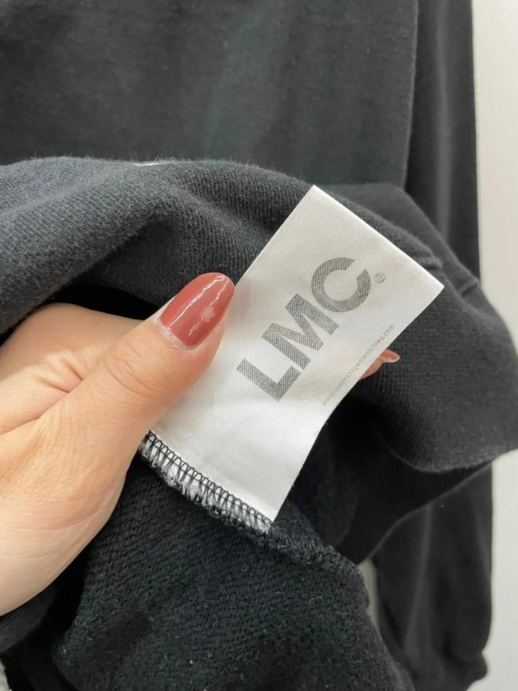 미디움 lmc 오버핏 블랙 레터링 맨투맨티셔츠 11