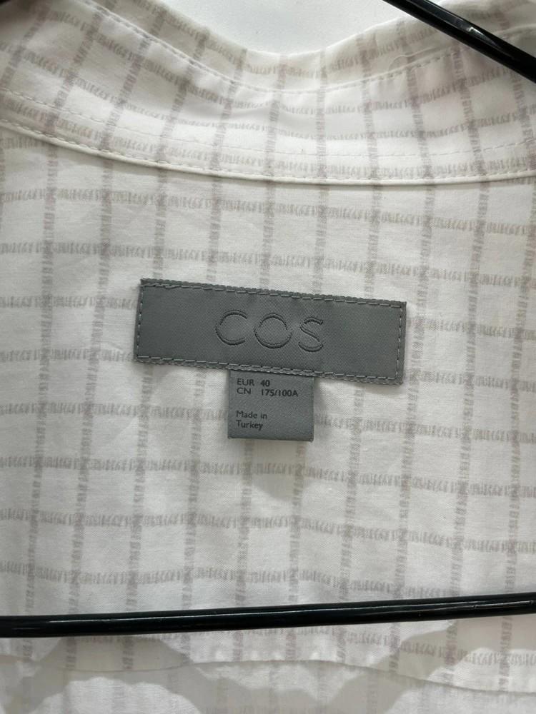 40 cos코스 오버핏 체크 긴팔 셔츠 남방 하객룩 정장룩 6