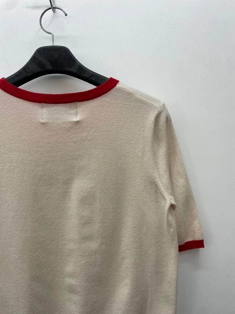 95 칼라거팰트 여자 올드 반팔티셔츠 크림 4