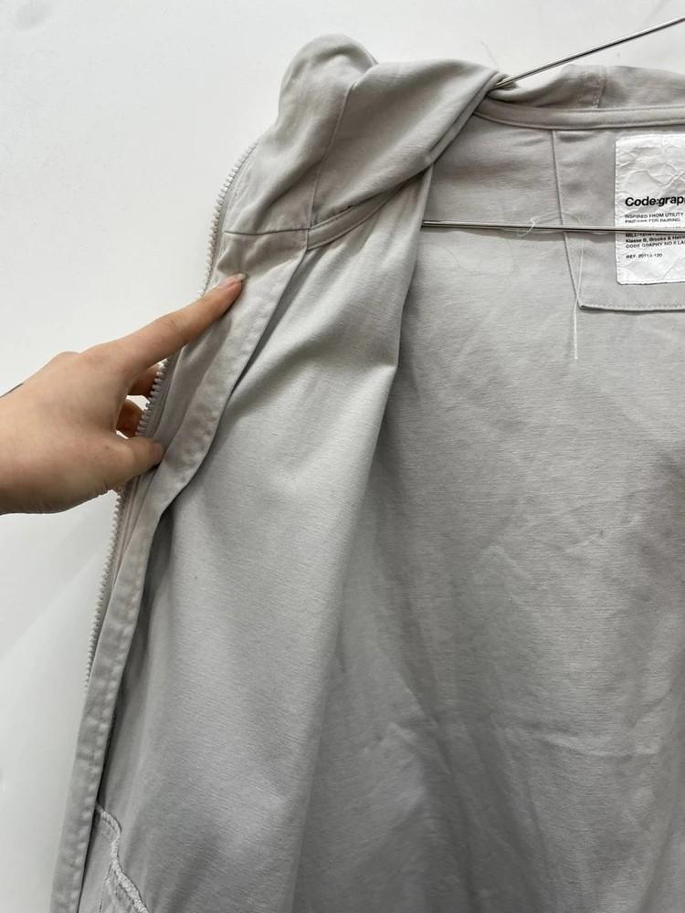 미디움 코드그라피 워시드 코튼 투웨이 후드집업 9