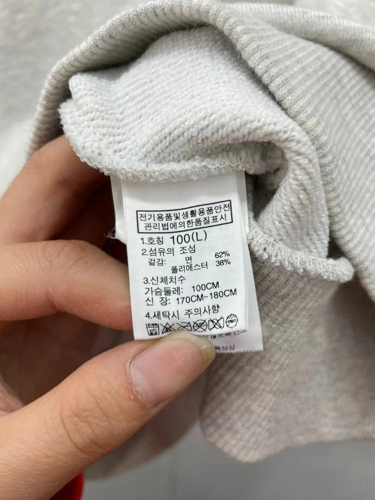 100 노스페이스 로고 오버핏 맨투맨 티셔츠 11