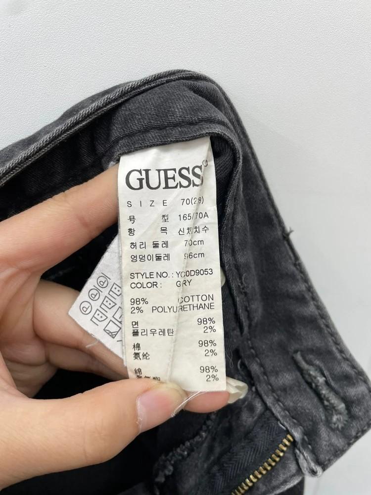 28 게스 여자 슬림핏 데님 흑청데님 팬츠 3