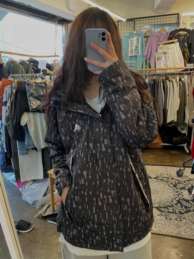 100 아디다스 후드 바람막이 점퍼 남자 블랙 2