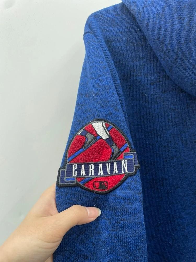 95 mlb 오버핏 la 블루 후디 후드티셔츠 플리스 3