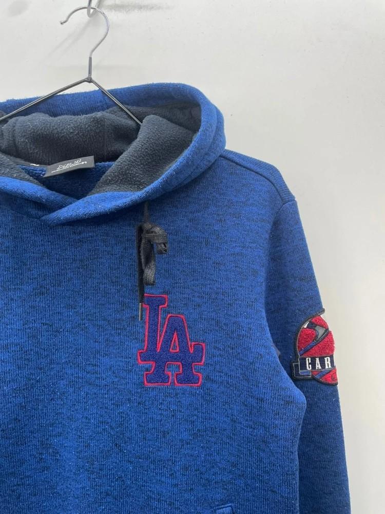 95 mlb 오버핏 la 블루 후디 후드티셔츠 플리스 7