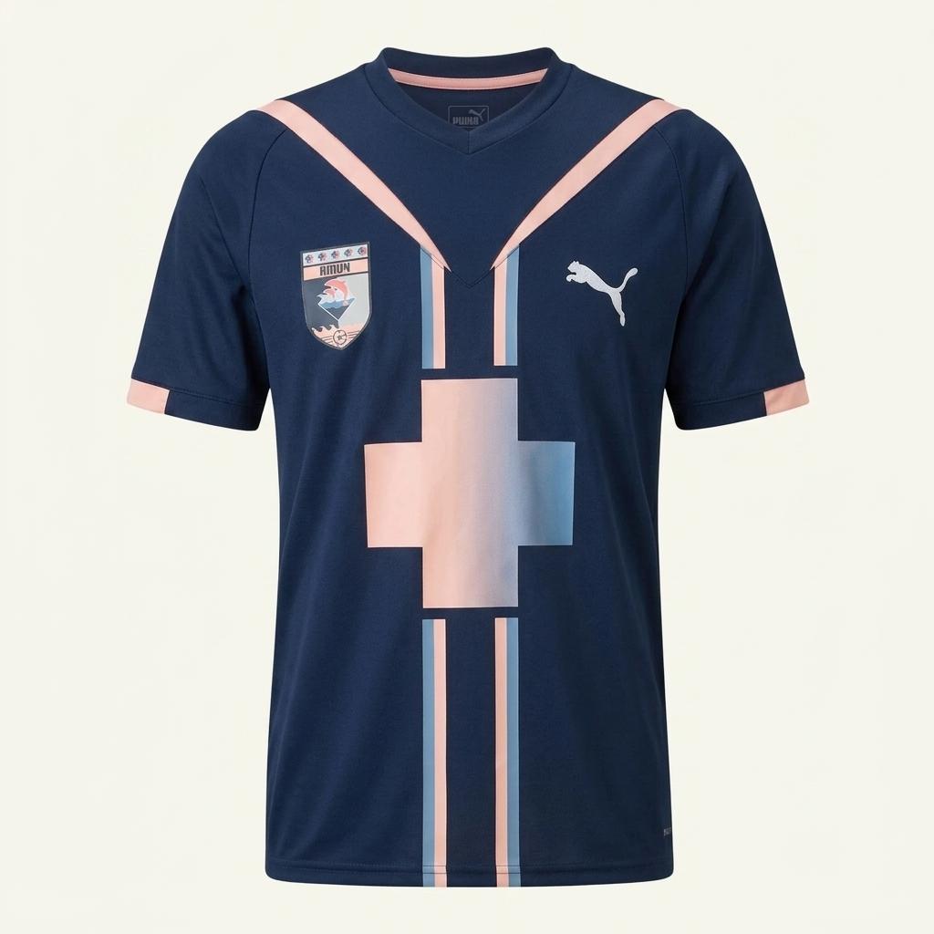 미디움 푸마 Puma X Pink Dolphin 콜라보 유니폼 반팔 1
