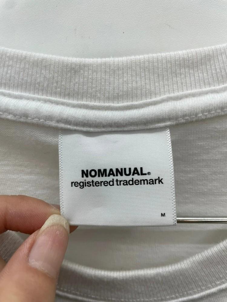 노매뉴얼 nomanual 오버핏 프린팅 반팔티셔츠 화이트 8