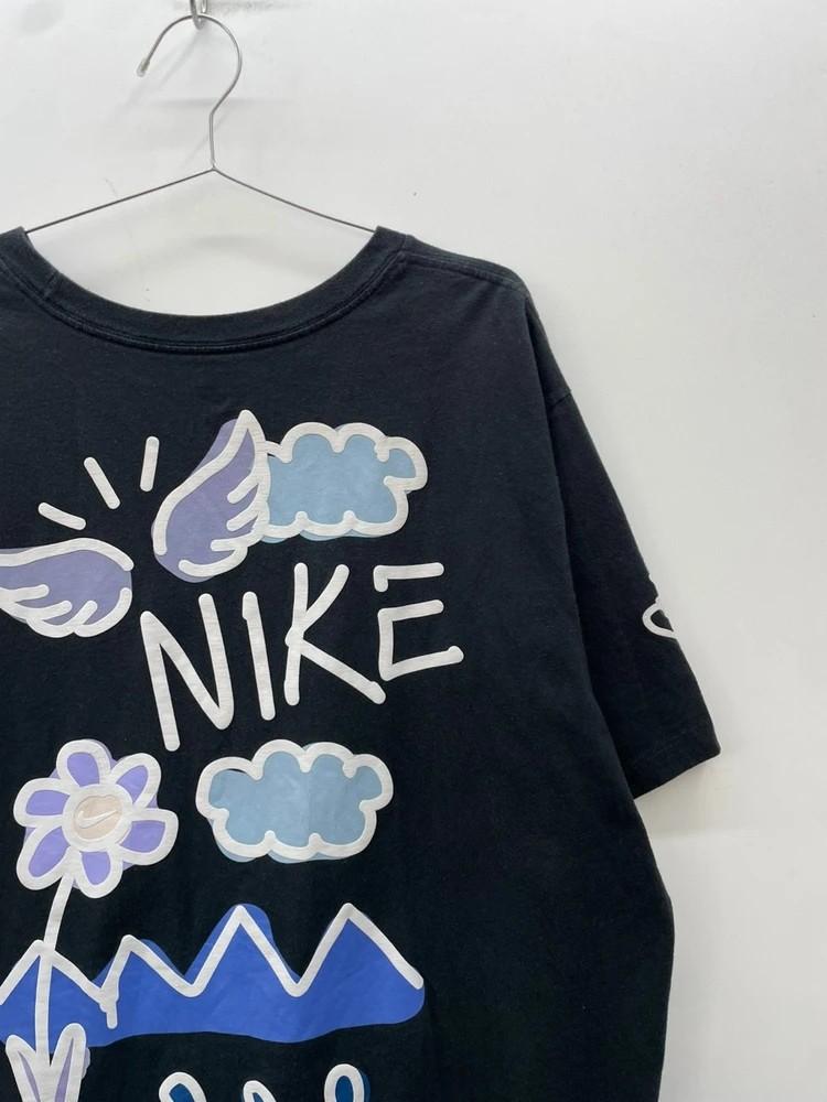 xxl NIKE 리턴 페인팅 스우시 면 반팔 티셔츠 4