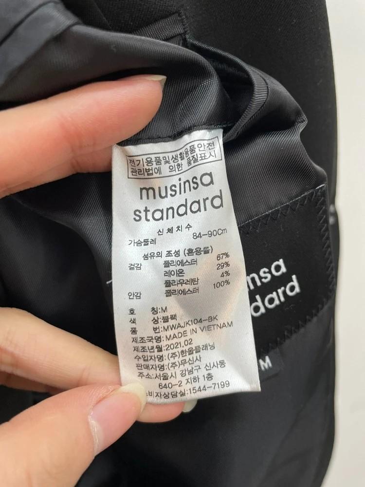 미디움 무신사스탠다드 셋업 자켓 블랙 10