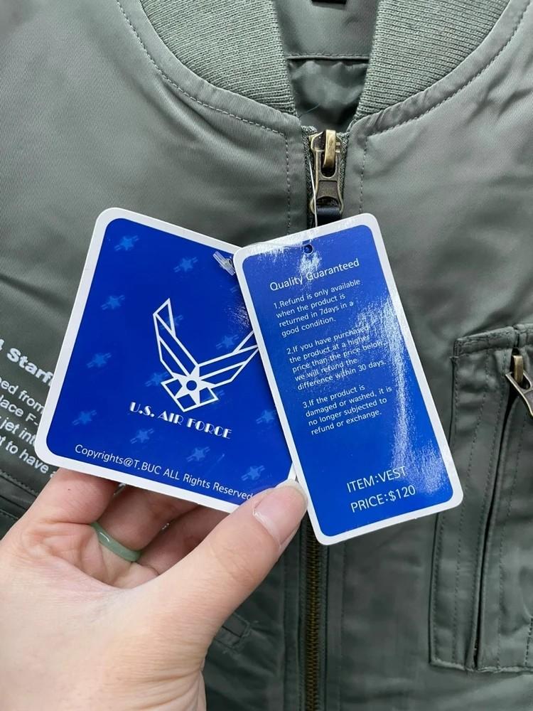 미사용 아메리칸 US air force 파일럿 베스트 7