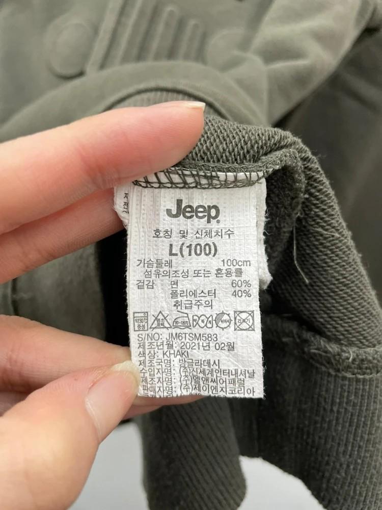 라지 지프 JEEP 정품 로고 맨투맨 오버핏 티셔츠 10