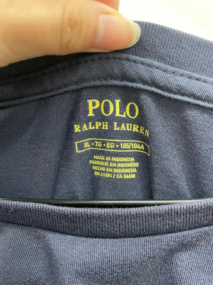 XL 폴로랄프로렌 남자 무지 로고 반팔티셔츠 네이비 8