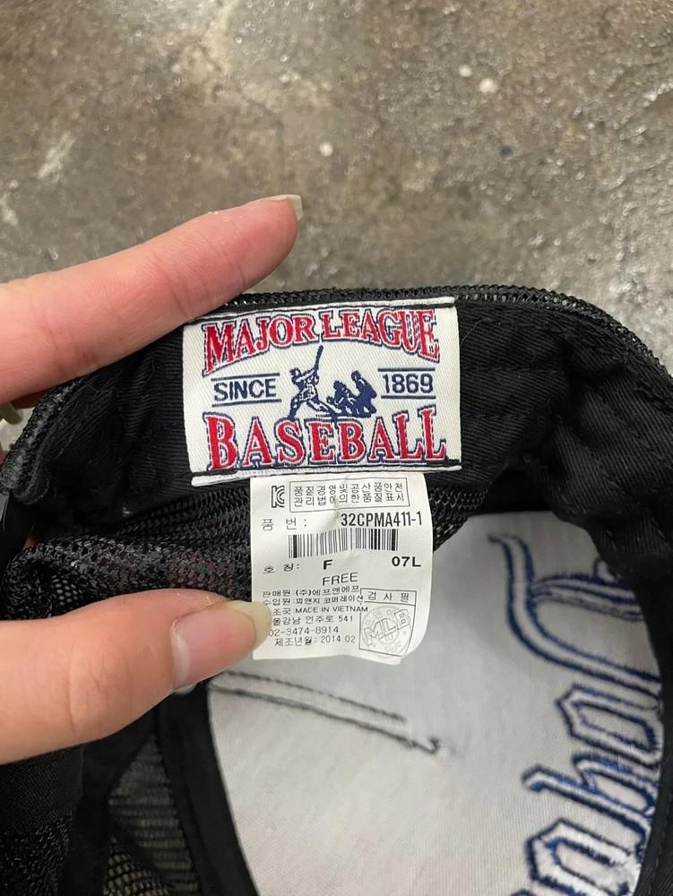 os mlb 스냅백 모자 올드스쿨 빈티지 블랙 6