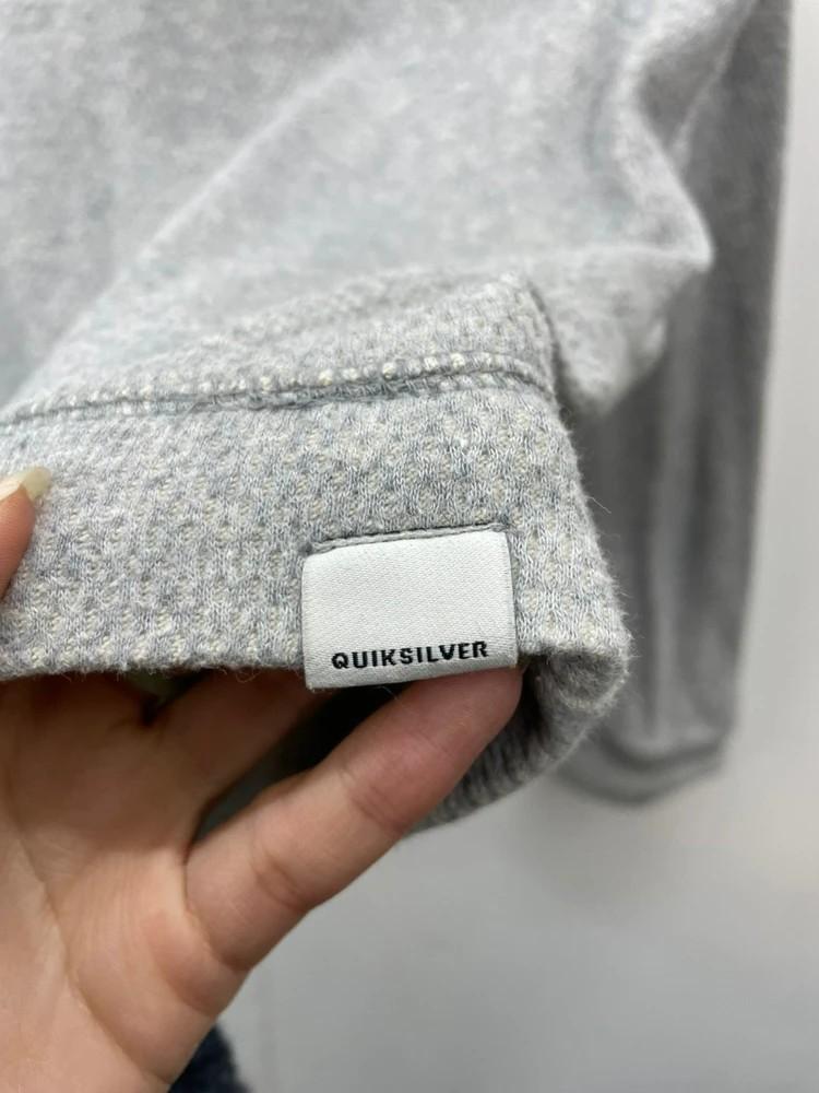 QUIKSILVER 오버핏 여자 아동 맨투맨 티셔츠 그레이 9