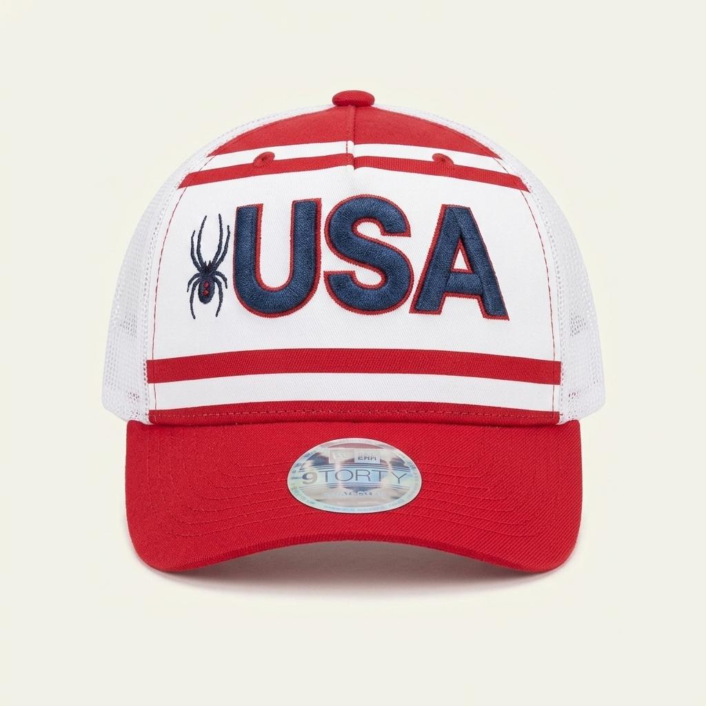 프리 미국 usa 스파이더 매쉬 볼캡 모자 1