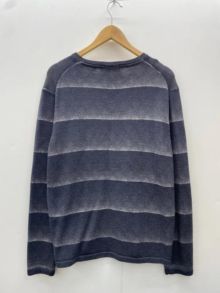 xl 90s DKNY 셔츠 남성 라지 그레이 블루 스트라이프 코튼 니트 6