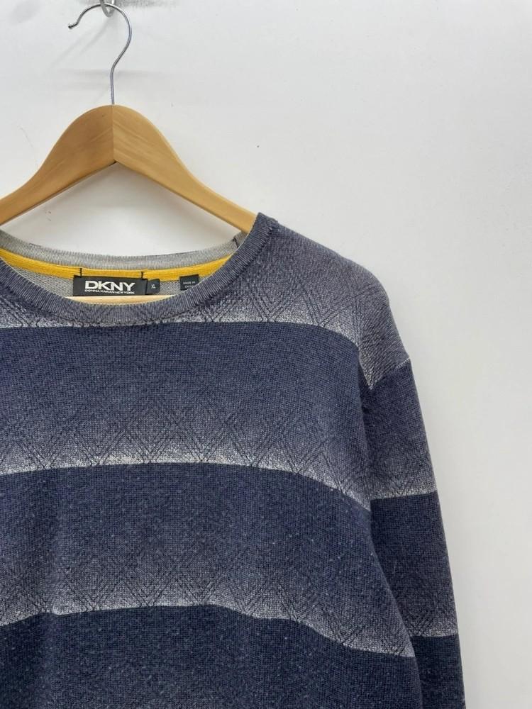 xl 90s DKNY 셔츠 남성 라지 그레이 블루 스트라이프 코튼 니트 8
