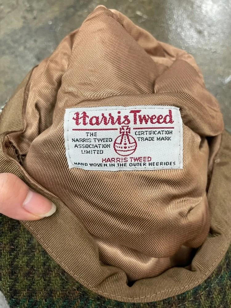80s 90s Harris Tweed 헤리스트위드 벙거지 모자 5