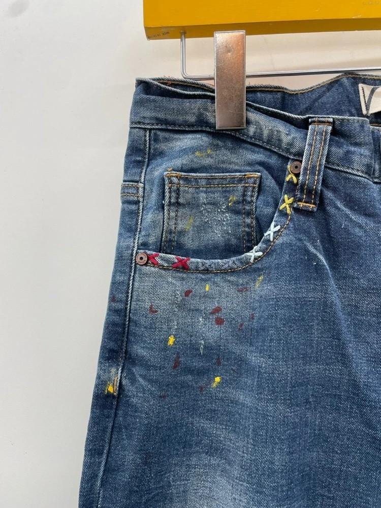 28 에비수 청바지 패치 데님 팬츠 빈티지룩 올드 7