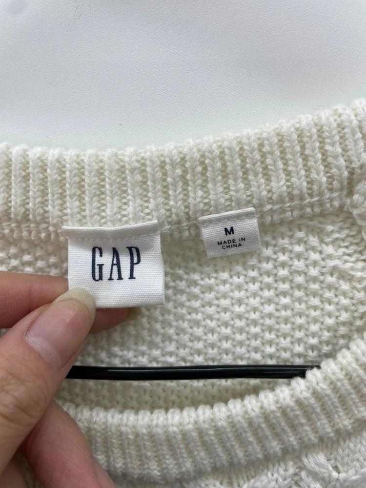 미디움 갭 GAP 올드 와플 여자 오버핏 니트 웨어 빈티지 9