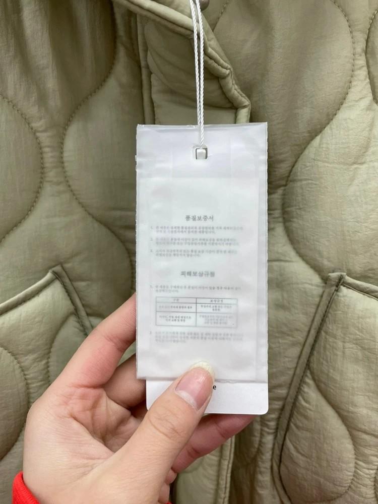 스몰 미사용 oro오로 스트링 퀄티드 점퍼 패딩 다운자켓 숏패딩 8