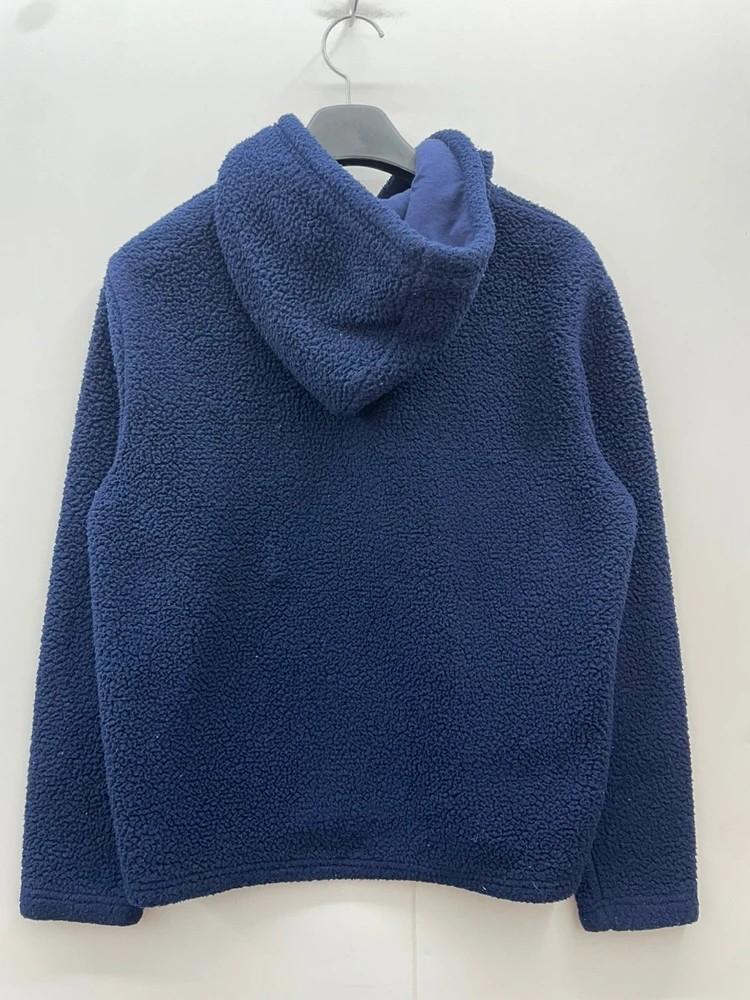 라지 휠라 셰르파 오버핏 플리스 후드 빈티지룩 네이비 6
