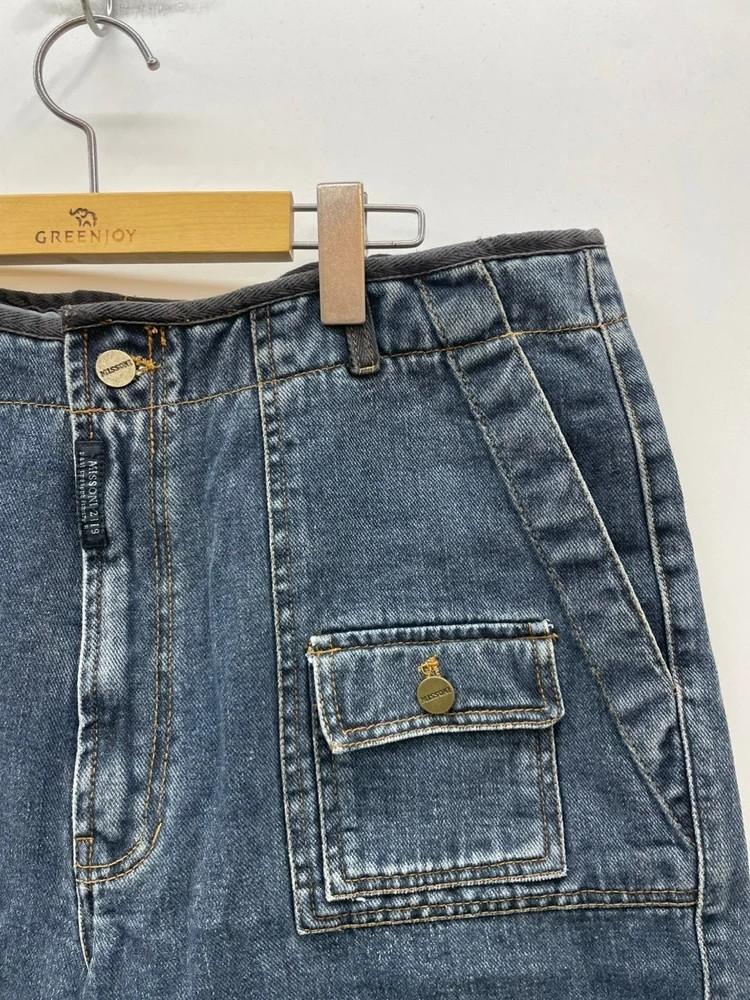 미쏘니 빈티지 카고 데님팬츠 반바지 버뮤다 팬츠 6