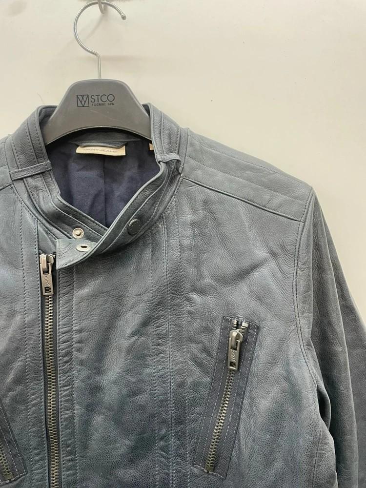 M DKNY 진 올드 빈티지 카우레더 가죽자켓 6